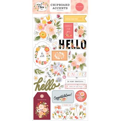 Carta Bella Flora No. 5 Sticker - Chipboard Accents